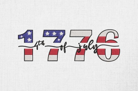 1776 America Flag 4th of July