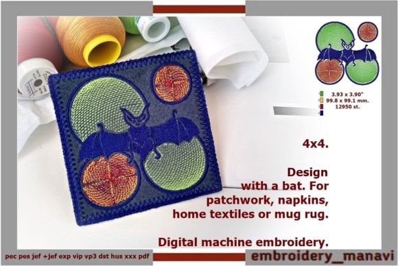 A Bat: A Seasonal Embroidery Design Review