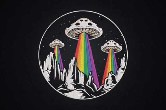 Alien Mushroom Abduction Beam LGBT Pride
