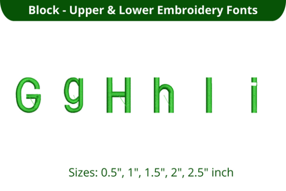 Block Font GHI: Bold, Clean & Craft-Fair Ready