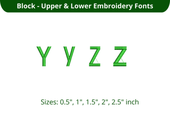 Block Font YZ: A Clean, Confident Embroidery Font for Real Projects
