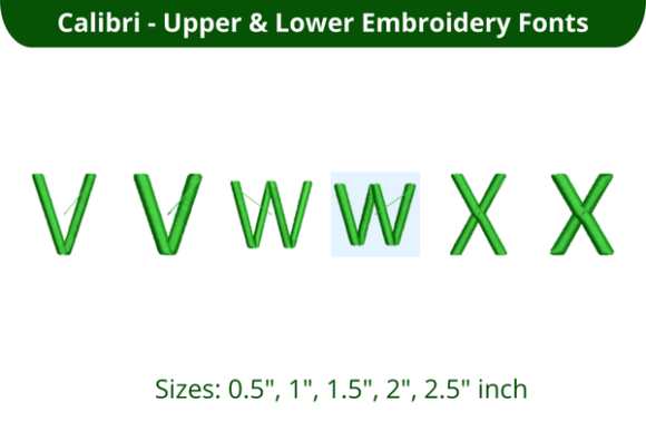 Calibri Font VWX: A Thoughtful Embroidery Font for Personalized Gifts