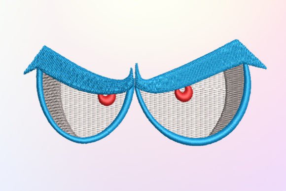 Cartoon Glasses Embroidery Design