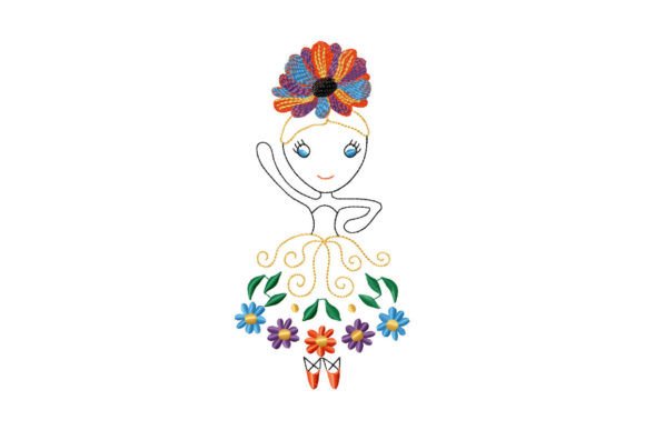Cute Flower Ballerina