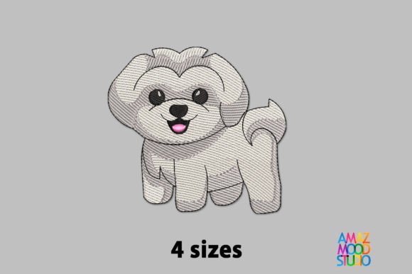 Cute White Dog Embroidery Review