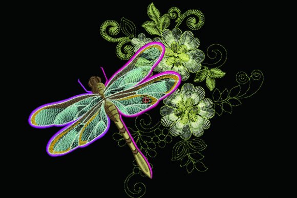 Dragonfly Floral: A Boutique Sweatshirt Embroidery Review