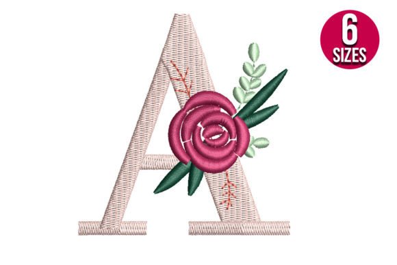 Floral Alphabet a Letter