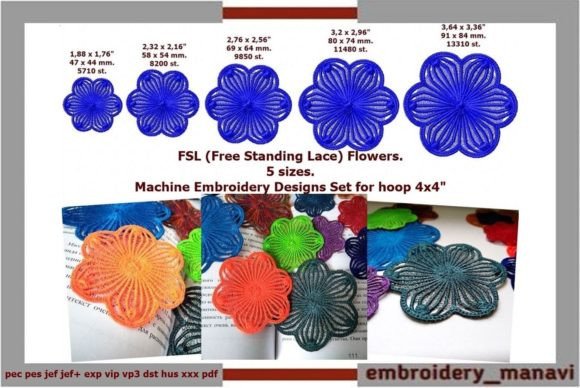 FSL Free Standing Lace Flowers