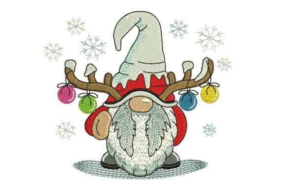Gnome with Christmas Baubles