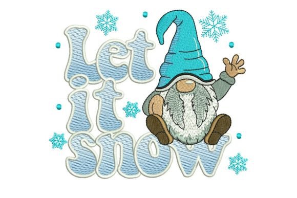 Let It Snow Gnome: A Thoughtful Embroidery Choice for Personalized Gifts