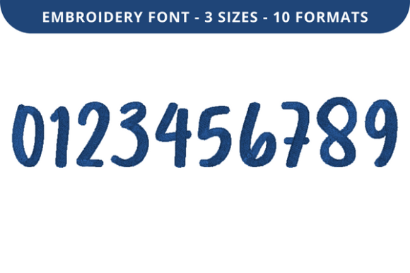 Lightness Font 0 to 9: A Clean, Versatile Embroidery Font
