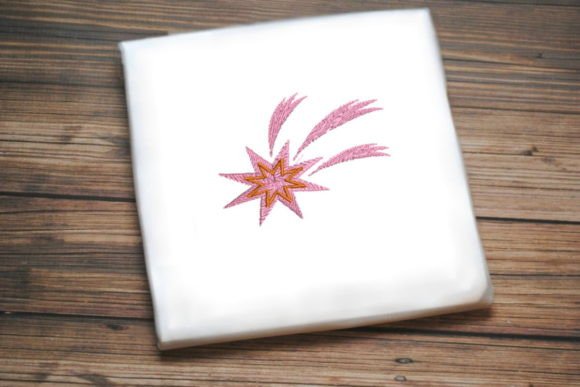 Pink Star Flower: A Craft Fair-Ready Embroidery Design
