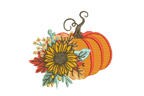 Pumpkin with Sunflower Embroidery Review