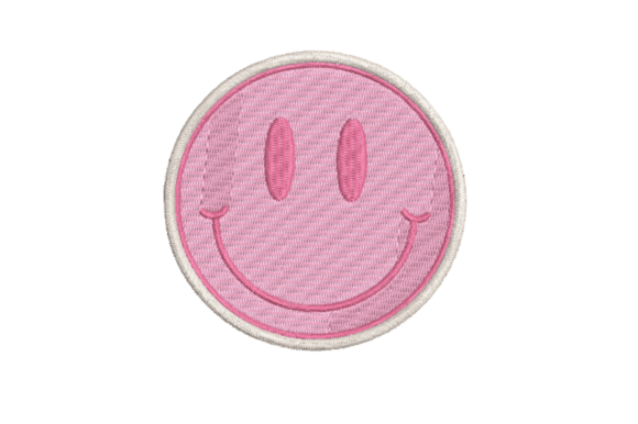Retro Pink Smiley Face